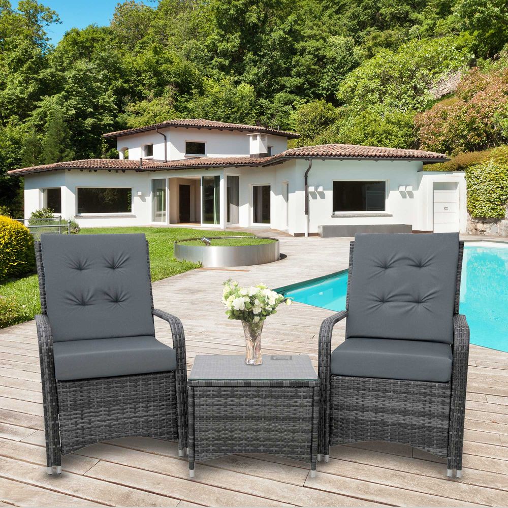 Premium Rattan Garden Furniture Set - Pieces | Sofa Chair Table Bistro | High-Quality Wicker Weave