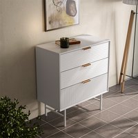 -Tier Bedroom Striped Storage Cabinet