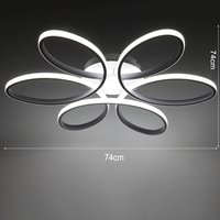 Modern Acrylic Petal LED Semi Ceiling Light