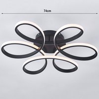 Modern Acrylic Petal LED Semi Ceiling Light