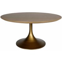Brushed Antique Brass Dining Table