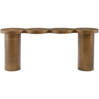 Brushed Gold Console Table