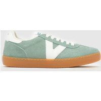 victoria Berlin Serraje Retro Trainers in Light Green