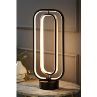 Infinity Matte Black Revolving Integrated LED Table Lamp