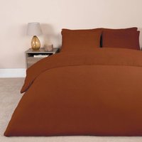 Thermal Soft Teddy Fleece Duvet Cover Bedding Set, Burnt Orange