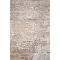 Neutral Beige Distressed Abstract Living Area Rug