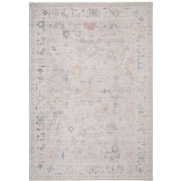 Beige Vintage Distressed Traditional Persian Style Area Rug, Light Beige