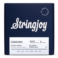 Stringjoy Signatures Balanced Super Light Gauge - Nickel Wound Electric Guitar Strings
