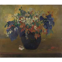 Gauguin, A Vase of Flowers Print