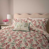 V&A Sweet Tendrils Double Duvet Cover SET, GreenPink