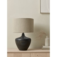 Textured Mango Wood Table Lamp