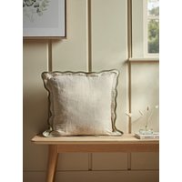 Scalloped Square Cushion Cover