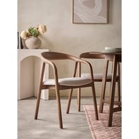 Walnut Upholstered Dining Chair - Set of