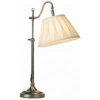 Dar SUFX Suffolk Table Lamp With Antique Brass Finish