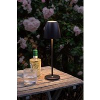 Dar Wisebuys Munich Outdoor Rechargeable LED Table Lamp In Black Finish IP
