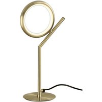 Mantra M Olimpia SG Watt Table Lamp In Satin GoldOpal White