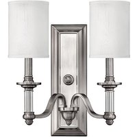 HKSSEX Sussex Light Brushed Nickel Wall Light with Shade