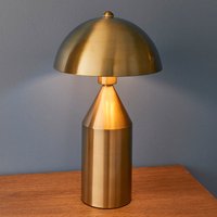 Endon Nova Table Lamp In Antique Brass Finish