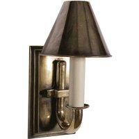 Eton Light Brass Wall Light With Optional Shade - product_finish:Light Antique-shades:Fitting only without shade