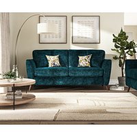 Naples Teal Velvet Seater Sofa
