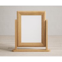 Natural Solid Oak Dressing Table Mirror