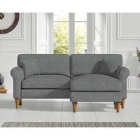 Darwin Charcoal Grey Fabric Right Hand Facing Chaise Corner Sofa
