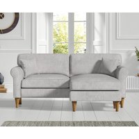 Darwin Light Grey Fabric Right Hand Facing Chaise Corner Sofa