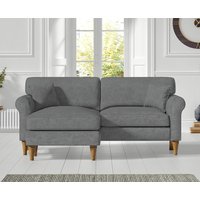 Darwin Charcoal Grey Fabric Left Hand Facing Chaise Corner Sofa