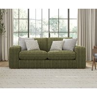 Milan Fern Green Fabric Seater Sofa