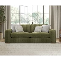 Milan Fern Green Fabric Seater Sofa