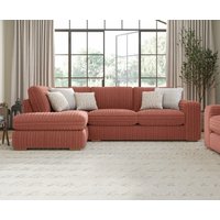 Milan Russet Fabric Left Hand Facing Chaise Sofa