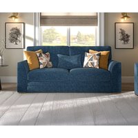 Jasper Indigo Chenille Fabric Seater Sofa