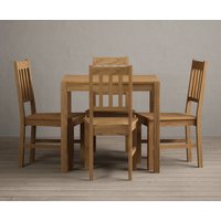 York Solid Oak Dining Table with Oak York Chairs