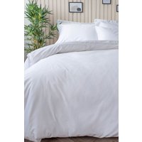 Lazy Panda Thread Count Bamboo Duvet Cover White Super King